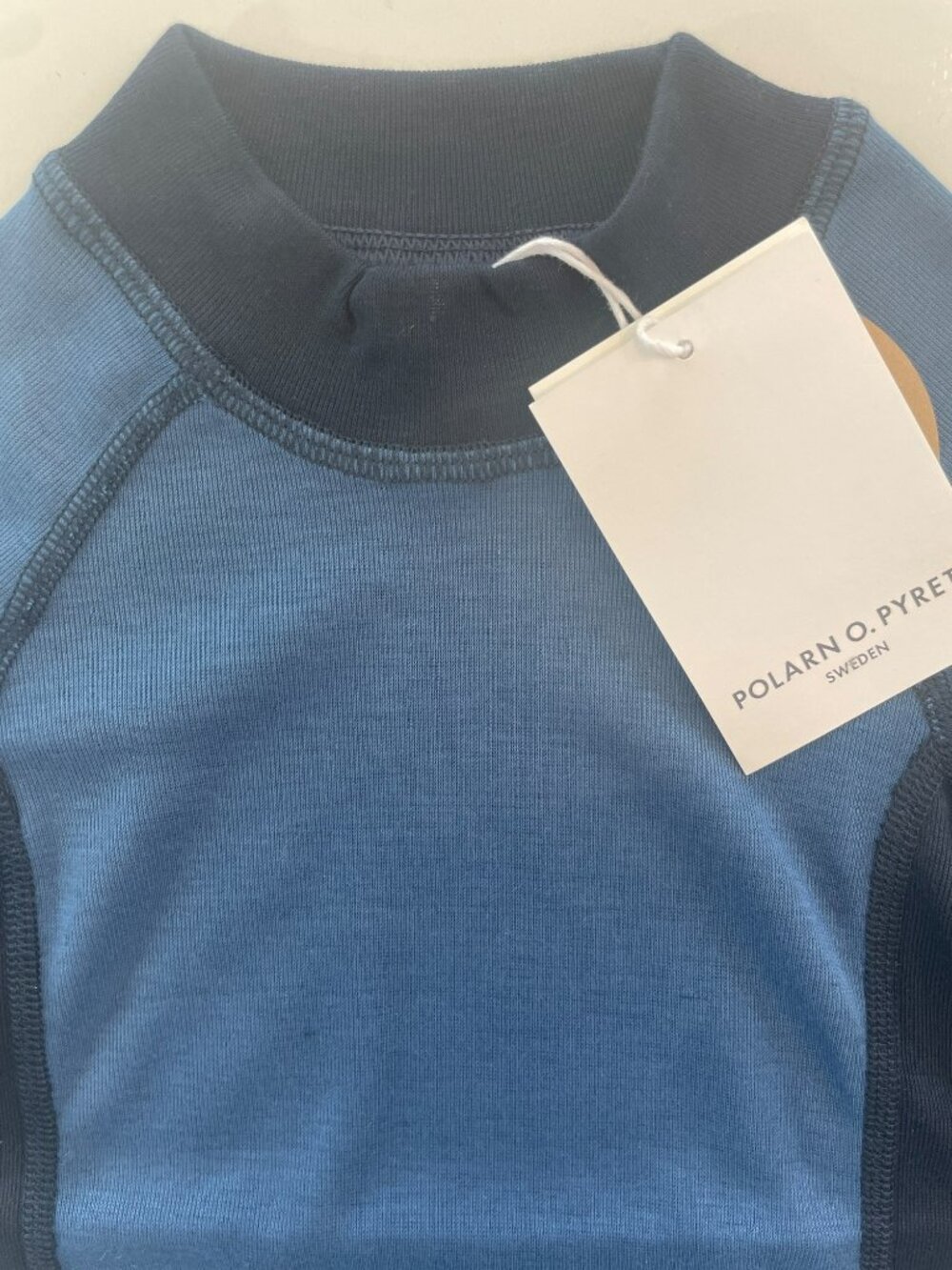 Polarn O. Pyret Sweden Toddler Long-Sleeve Shirt Blue Size Babies Sz 1-2 YRS NWT - Picture 3 of 10
